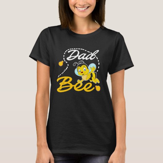 Dad Bee Father Matching Family First Bee Day Outfi T-shirt (Voorkant)