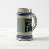 DAD BEER STEIN - WORLDS BESTE VADERDAG BIERPUL (Voorkant rechts)