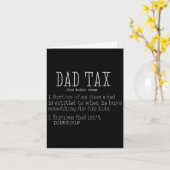 Dad belasting definitie mannen grappige Vaderdag 8 Kaart (Gele Bloem)