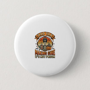 Dad Belasting Grappige Halloween Skelet Snoep_1 Ronde Button 5,7 Cm