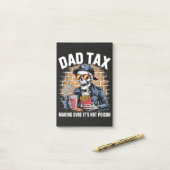 Dad belasting zorgt ervoor dat het geen gif skelet post-it® notes (Op bureau)