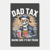 Dad belasting zorgt ervoor dat het geen gif skelet post-it® notes (Voorkant)