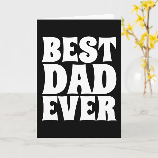 DAD BESTE DAD OOIT WENSKAARTEN KAART (Gele Bloem)