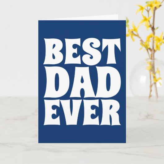 DAD BESTE DAD OOIT WENSKAARTEN KAART (Gele Bloem)