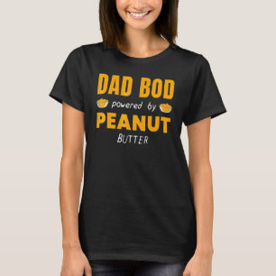 Dad Bod Aangedreven door Pindakaas Jelly Food Grap T-shirt