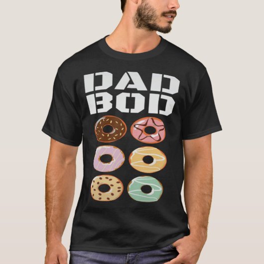 Dad Bod   Donut Six Pack Daddy Gym T-shirt (Voorkant)
