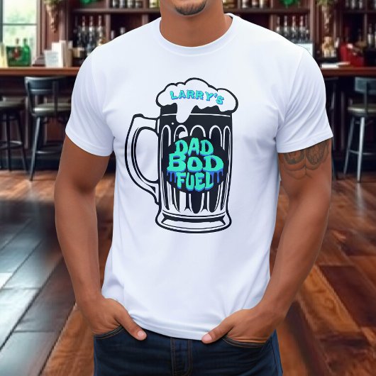 Dad Bod Fuel Beer Stein Grappig T-shirt