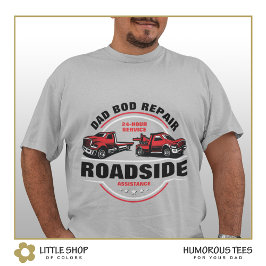 Dad Bod Reparatie Wegdienst Towing Truck T-shirt