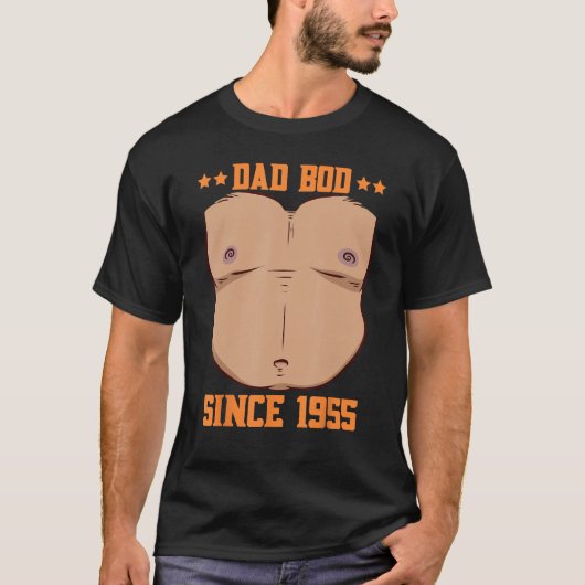 Dad Bod Since 1955 Father s Day Beer Belly T-shirt (Voorkant)
