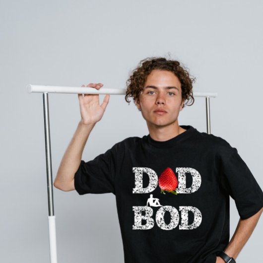 Dad Bod Strawberry Edition Vaderdag T-shirt