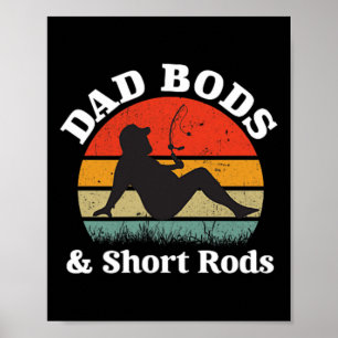 Dad Bods En Korte Stokken 2-zijdig Vintage Poster