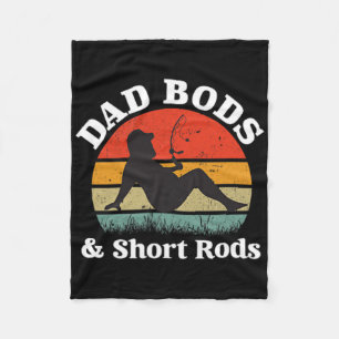 Dad Bods En Korte Stokken 2 Zijdige Vintage  Fleece Deken