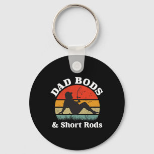 Dad Bods En Korte Stokken 2 Zijdige Vintage Sleutelhanger