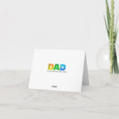 DAD Bold Boho verjaardagscadeau wenskaart Kaart (Achterkant)