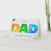 DAD Bold Geometric Boho Vaderdag wenskaart Kaart (Voorkant)