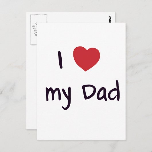 Dad Briefkaart (Voorkant / Achterkant)