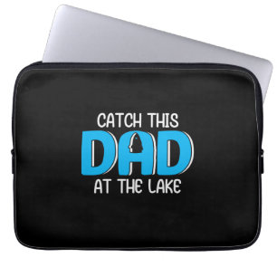 Dad cadeau Deze papa bij het meer Laptop Sleeve