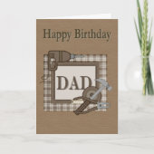 Dad Carpenter Handyman Verjaardag Kaart (Voorkant)