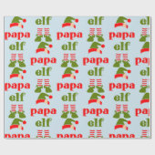 DAD CHRISTMAS WRAPPING PAPER "PAPA ELF" CADEAUPAPIER (Vlak)