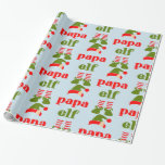 DAD CHRISTMAS WRAPPING PAPER "PAPA ELF" CADEAUPAPIER<br><div class="desc">PAPA ELF-WRAPPINGSPAPIER</div>