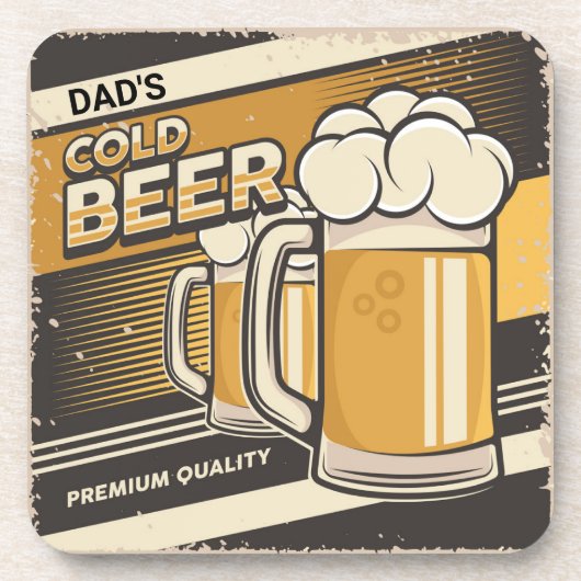 DAD Classic Koud Bier Sierkussen Onderzetter (Voorkant)