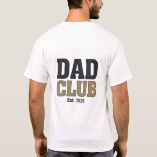 Dad Club logo T-shirt | Minimaal T-shirt voor Vade