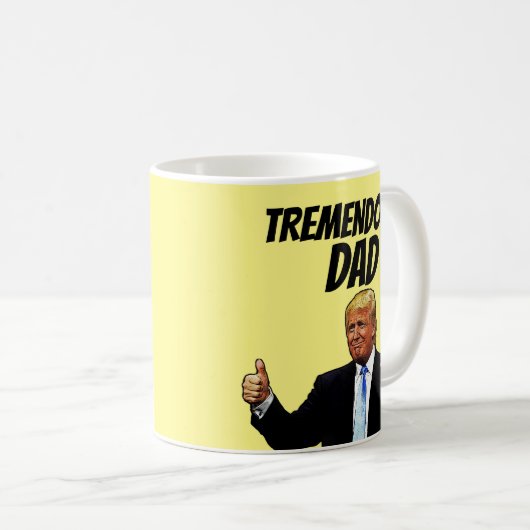 DAD COFFEE MOK, FUNNY DONALD TRUMP KOFFIEMOK (Voorkant rechts)