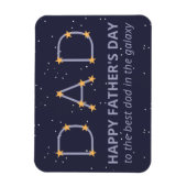 Dad Constellation Happy Vaderdag Magnet Magneet (Verticaal)
