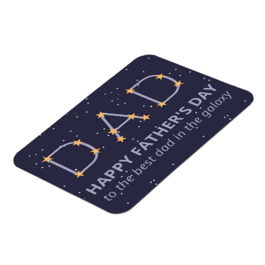 Dad Constellation Happy Vaderdag Magnet Magneet (Linkerzijde)