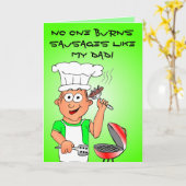 Dad Cook Kaart (Gele Bloem)