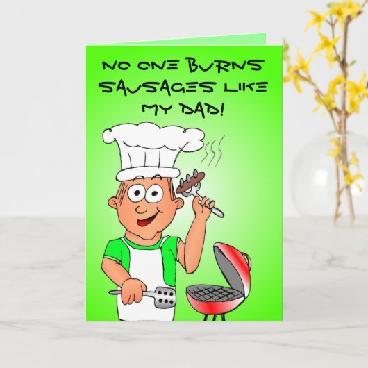 Dad Cook Kaart (Gele Bloem)