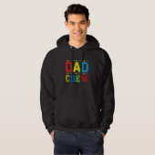 Dad Crew Building Blocks Master Builder Brick Spee Hoodie (Voorkant volledig)