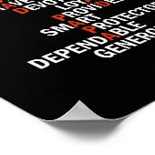 Dad Crossword Puzzle Father's Day Love Word Poster (Hoek)