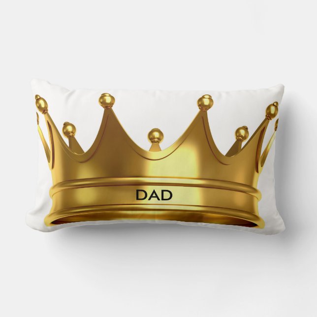 "DAD" CROWN LUMBAR PILLOW KUSSEN (Voorkant)