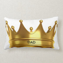 "DAD" CROWN LUMBAR PILLOW