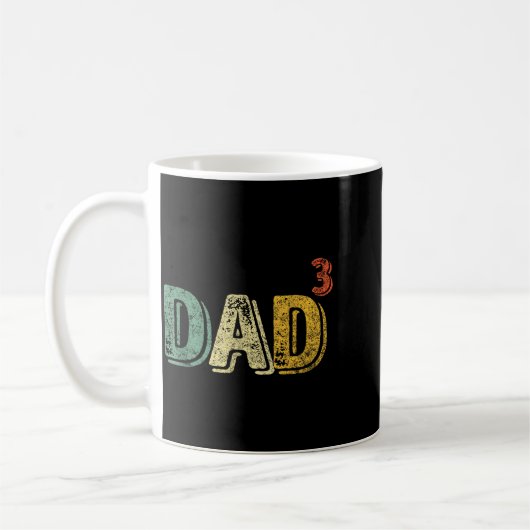 Dad Cubed Shirt Dad Of Three Mens Quote Funny Chri Koffiemok (Links)