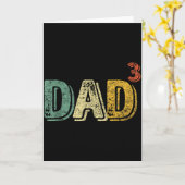 Dad Cubed Shirt Vader Van Drie Mannen Citaat Funny Kaart (Gele Bloem)