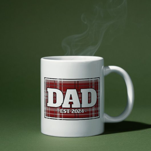 Dad Custom Plaid Mok - Cadeaus voor Vader