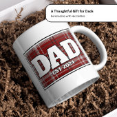 Dad Custom Plaid Mok - Cadeaus voor Vader