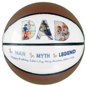 DAD Cutout 3 Photo Collage Man Myth Legend Basketbal (Voorkant)