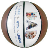 DAD Cutout 3 Photo Collage Man Myth Legend Basketbal (Verticaal)