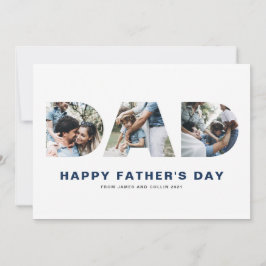 DAD Cutout Photo Collage Happy Vaderdag Kaart