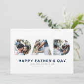 DAD Cutout Photo Collage Happy Vaderdag Kaart (Staand voorkant)