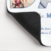 DAD Cutout Photo Collage Man Myth Legend Blue Muismat (Hoek)