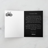 DAD Cutout Photo Collage, persoonlijk geschenk Kaart (Binnen)