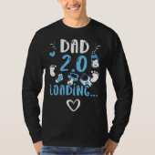 Dad Dad 2 0 Loading   Baby Boy Sayings T-shirt (Voorkant)