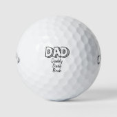 Dad Daddy Dada Bruh Humor Birthday Christmas Gift Golfballen (Voorkant)