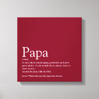 Dad Daddy Father Papa Definition Fun Burgundy