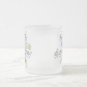 dad, daddy in sign language matglas koffiemok (Center)