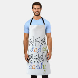 dad, daddy in sign language schort
